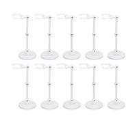 10 Pieces Doll Stands Display Holders Doll Support Frame Action Figure Stand for 6 Inch Model Suitable for Anime Figure Collection Great Home Decoration (Black) (White)
