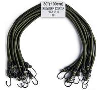 10 Pieces Elastic Rope Hook 8mm Binding Card with Rubber Bungee Cords Designed for Camping Outdoor Sports Stretchable Load Capacity Up to 30KG (100cm)