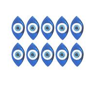 10 Pieces Embroidered Clothes Patches Evil Eye Sequins Patch Iron-On Sparkling Patch Decoration for Clothing Pants Hat (Blue)