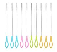 10 Pieces Extra Long Bottle Brush Baby Bottle Brush Straw Cleaning Brush Straw Cleaner Suitable for Water Cups, Test Tubes Baby Bottles Funnel Teapot Nozzle Keyboard Bottle Brushes for Cleaning