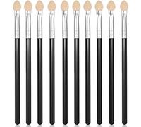 10 Pieces Eye Shadow Brush with Long Handle,Portable Sponge Eye Shadow Brush Eyeshadow Applicators Slim Handle Brush Beauty Makeup Tool Paint Brushes