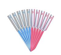 10 Pieces Eyebrow Razor for Women Facial Shaver Razor Brow Shaper Eyebrow Trimmer Dermaplaner Shaping Tool with Cover (Pink+Blue)