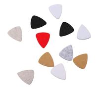 10 Pieces Felt Picks Instruments Accessories Multicolored Heart-Shaped Felt Picks for Guitar Bass