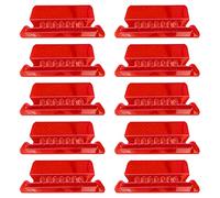 10 Pieces File Folder Tabs Clear Colored Hanging with Inserts for Hanging Folders 2 Inch File Folder Tabs Inserts