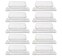10 Pieces File Folder Tabs Clear Colored Hanging with Inserts for Hanging Folders 2 Inch File Folder Tabs Inserts