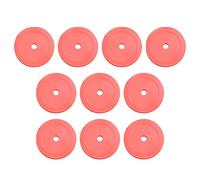 10 Pieces Flat Cones Non Slip Training Spot Markers for Boxing Baseball Soccer Red