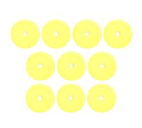 10 Pieces Flat Cones Non Slip Training Spot Markers for Boxing Baseball Soccer Yellow