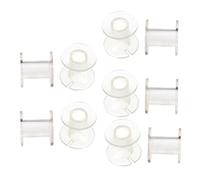 10 Pieces Fly Tying Bobbin Spools Gear Standard Thread Spool for Fishing Outdoor Transparent 2.5 cmx2.8 cm 2.5x2.8 cm