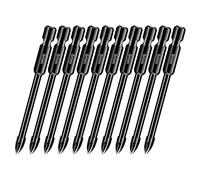 10 Pieces Glass Concrete Drill Bit Set, 1/4 Hex Shank 6mm Drill Bits for Tile,Brick, Plastic and Wood, Tungsten Carbide Tip Drilling Tools for Mirror and Ceramic Tile on Concrete and Brick Wall