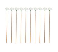 10 Pieces Goose Feather Earpicks for Adults Children Ear Pick Ear Spoon Green Thread L