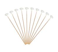 10 Pieces Goose Feather Earpicks for Adults Children Ear Pick Ear Spoon White Thread S