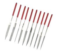 10 Pieces Guitar Files Guitar Nut Files Violin Nut Files Guitar Grinding Files Stone Guitar Files Kit Guitar Repair Tool for Guitar Violin Bass(Red, 140mm)