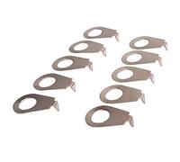 10 Pieces Guitar Knobs Pointer Plate Knob Position Indicator chrome