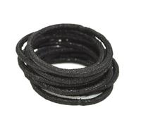 10 Pieces Hair Bands Bling Topknot Solid Universal Protective Thick Ponytail Holder Scrunchies Girls Accessories Black, Type 2