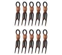 10 Pieces Hair Clips, Hair Pins Plastic Material, Hair Accessories For Women, Hair Grips Firm And Not Easy To Fall Off, Suitable For Women, Girls To Fix Hairstyle, Brown Color