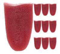 10 Pieces Halloween Realistic Fake Tongue Tricks: Stretchy Artificial Tongue Prop, Horrific Magicians Props, Halloween Jokes Prank Toys