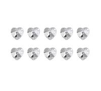 10 Pieces Heart Rhinestones Pointed Bottom Crystal Clear Nails Art Decorations For Women