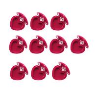 10 Pieces Heart Shaped Lip Balm Container with Mirrored Leakproof Practical Cosmetic Organized for Travel and Home Use