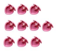 10 Pieces Heart Styles Lipstick Storage Boxes Lip Scrub Container Portable Mirrored Compacts for Makeup Lover Cosmetic Storage Solution