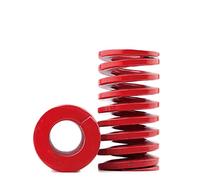 10 Pieces, High Accuracy Steel Medium Load Spiral Stamping Compression Die Spring, 8mm OD 25-150mm Long, Red Mould Springs(45mm)