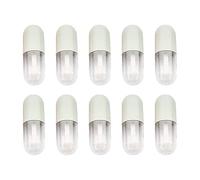 10 Pieces Lip Gloss Container with Insert Stoppers for DIY Cosmetic Samples Green