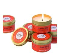 10 Pièces Long Burning Survival Candles | 20-30 Hours Emergencies Candle in Tin Box | Candles for Survival and Power Outages | Food Warmer Tea Light for Wild Camping, Hiking