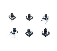 10 pieces/lot 2.4mm square head 6 * 6 * 7.3mm touch switch fine button 6x6x7.3 copper foot switch(ZCJ01-10PCS)