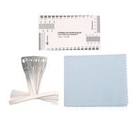 10 Pieces Luthier Tools Guitar Bass Measuring Ruler Set Bass Radian Measuring Ruler Radian Gauge String Pitch and Height Measure Tools