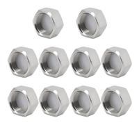 （10 Pieces M16x1mm Hex Head End Cap 304 Stainless Steel Pipe Cap