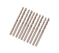10 Pieces M35 HSS Cobalt Drill Bit Cobalt Jobber Drill Bit Set, 1-5 Mm HSS-CO Drill Bit Set Twist Drill for Drilling on Stainless Steel Cast Iron Sheet Steel Plate Angle Iron (3.2mm)