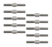 (10 Pieces) M4x30mm Hex Double End Threaded Stud With Right Hand thread and Left Hand thread 304 Stainless Steel Equal Thread Length Rod Bolts