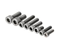 10 Pieces M6*10 Titanium Alloy Screws Hexagon Cap Head Socket Allen Key Bolt