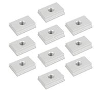 M8 T-Slot Nuts, 10Pcs T-Slot Nuts T-Slot Nuts 30 Series Aluminum Alloy for Woodworking Tools M8
