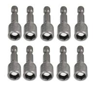 10 Pieces Magnetic Socket Adapter 8mm, Fixinus 1/4" Hex Socket Adapter Drill Bit Nut Driver Set Socket Wrench Extension for Power Tools, 42mm Length