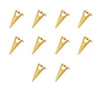 10 Pieces Metal Hair Parting Ring Adjustable Hair Selecting Tool for Salon Hair Extensions Braiding Styling Halloween Cosplay (Gold)