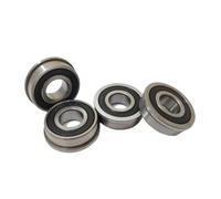 10 Pieces MF84-2RS Bearing 4x8x3mm ABEC-1 Micro Flange MF84RS Ball LF-840DD