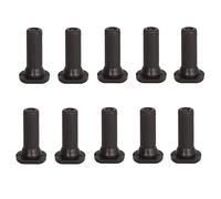 10 Pieces Milk Drink Nipple Calf Feeding Teats, 16 Types Soft Rubber Pacifier Nipples for Orphaned Lamb Pup Dog Foal Farm Animal Livestock Feeding Supplies, Screw On Bottle [MP77A]
