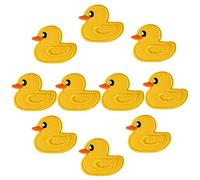 10 Pieces Mini Duck Embroidered Patches Cute Yellow Tiny Duck Iron On Patch for Clothes Dress Jackets Caps DIY Duck Embroidery Patches Sewing Craft Decoration