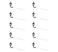 10 Pieces Miniature Wall Lighting Mini Wall Sconces Realistic LED Street Lamp for Scene Miniature Landscapes Decoration, 87