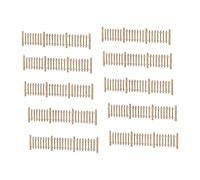 10 Pieces Model Fence Miniature Building Railing Wood Railroad Scenery Model Making Architecture Accessories Suitable for DIY Crafts Gift Giving Home, Style E