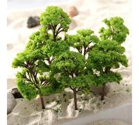 10 Pieces Model Trees Mixed, Model Tree Diorama Tree, Mixed Model Trees, Miniature Landscape Trees for DIY Train Railways Scenery Landscape(9cm)