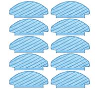 (10 Pieces) N8 Washable Reusable Mop Pads for ECOVACS DEEBOT OZMO N8 Pro/ N8 Plus/ T8/ T8+/ T8 AIVI/ T8 Series/ N8 Pro+ Vacuum Cleaner Wipes, Wiping Pads, Durable Mopping Cleaning Cloths