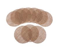 10 Pieces Natural Burlap Hessian Table Mat Placemats Doilies Coaster 15 cm