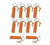 10 Pieces Natural Wood Holders for Handmade Projects Engravable Keychains Unique Gifts Jewelry Accessories Sustainable Wood Keychain