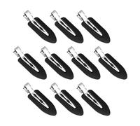 10 Pieces No Crease Hair Clip No Bend Clips Hair Clips Curl Pin Clips Makeup Hairpin for Bangs Finger Waves Makeup Application Hairdressing Hairpins for Women Girl(Black)
