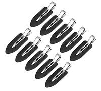 10 Pieces No Crease Hair Clip No Bend Clips Hair Clips Curl Pin Clips Makeup Hairpin for Bangs Finger Waves Makeup Application Hairdressing Hairpins for Women Girl(Black)
