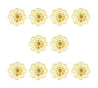 10 Pieces Nonslip Earring Backs for Heavy Studs Floral Copper Stoppers Long Time Use and Decorative Earring Stabilizers