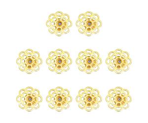 10 Pieces Nonslip Earring Backs for Heavy Studs Floral Copper Stoppers Long Time Use and Decorative Permanent Ear
