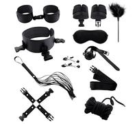 10 Pieces of Black Sponge Strong Hand and Leg Training Protection Set, Anti Drop Design, Suitable for Hand and Foot Protection Exercise
