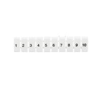 10 pieces of blank Zack marker strips with standard numbers for DIN rail terminal blocks ZB4 ZB5 ZB6 ZB8 ZB10(21-30,ZB8)